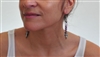 Facet column earring