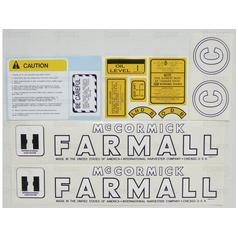 Decal Kit, Farmall C