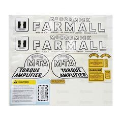 Decal Kit: Farmall Super MTA