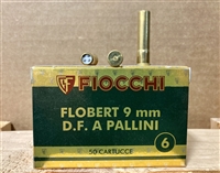 FIOCCHI FLOBERT 9mm RIMFIRE #6 SHOT BOX OF 50