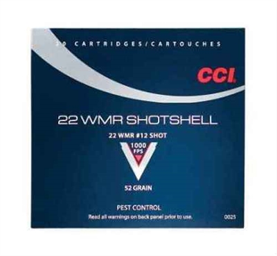 CCI 22WMR Shotshell Ammunition  20 rnd Box