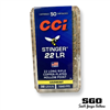 CCI STINGER 22LR 32GR COPPER PLATED HOLLOW POINT 1640 FPS 50 RND BOX *NO LIMITS*