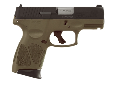 TAURUS G3C OD GREEN & BLACK 9MM LUGER COMPACT 12 RDS