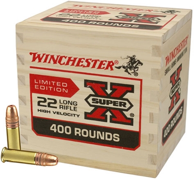 WINCHESTER 22LR CP HP 36GR 400 ROUND WOOD BOX LIMITED EDITION