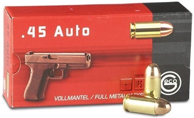 GECO VOLLMANTEL .45 AUTO ACP FMJ BRASS 50  ROUND BOX