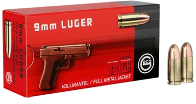 GECO 9MM LUGER 124GR BRASS FMJ 50 ROUNDS *NO LIMITS* *FAST SHIPPING*