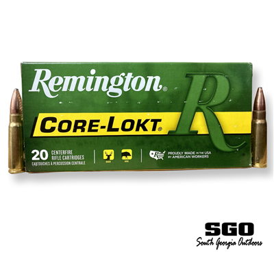 REMINGTON CORE-LOKT 7.62 X 39 125 GR. PSP 2265 FPS 20 ROUND BOX