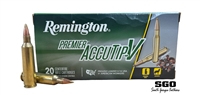 REMINGTON PREMIER ACCUTIP-V 22-250 REM 50 GR 3800 FPS 20 ROUNDS