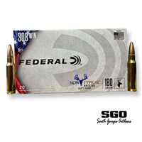 FEDERAL NON TYPICAL WHITETAIL 308 WIN 180 GRAIN SOFT POINT 20 ROUND BOX