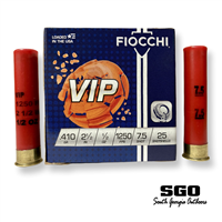 FIOCCHI 410 GAUGE 2 1/2'' 1/2 OZ VIP TARGET  #7.5 250 ROUND CASE