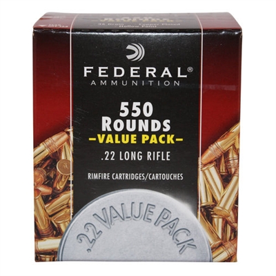 FEDERAL 22LR VALUE PACK 550 RND BOX 36GR