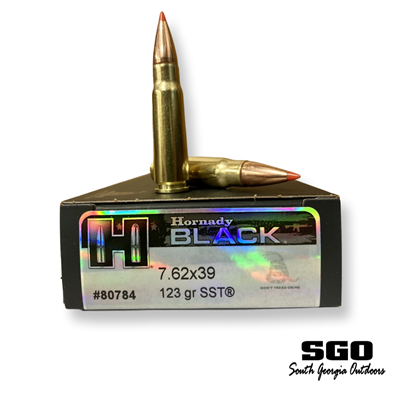 HORNADY BLACK 7.62X39MM 123 GR SST 20 ROUND BOX