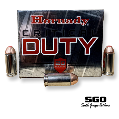 HORNADY CRITICAL DUTY  40 S&W 175GR FLEXLOCK 20RND BOX