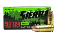 SIERRA 9MM LUGER 124GR DEFENSE JHP  20 ROUNDS