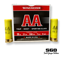 WINCHESTER AA 20 GA. 2 3/4 IN. 1200 FPS 7/8 OZ. #8 SHOT 250 ROUND CASE