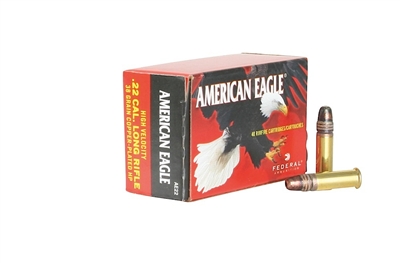 AMERICAN EAGLE 22LR 50 RND BOX 22LR 38GR HV HP