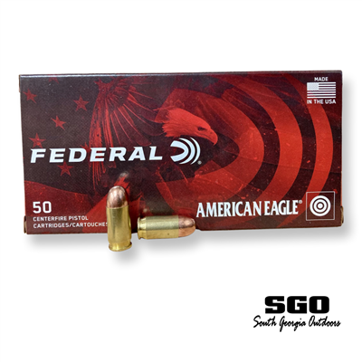 FEDERAL AMERICAN EAGLE 380 AUTO 95 GR FMJ 50RND BOX *BRASS*