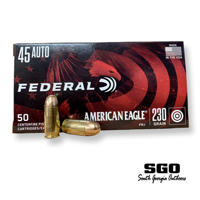 Federal  AMERICAN EAGLE 45 AUTO 230 GRAIN FMJ 50 ROUND BOX