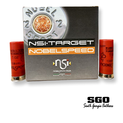 NOBEL SPORT NOBLESPEED TARGET 12 GA. 1 OZ. 1300 FPS 2 3/4'' #7.5 SHOT 25 ROUND BOX