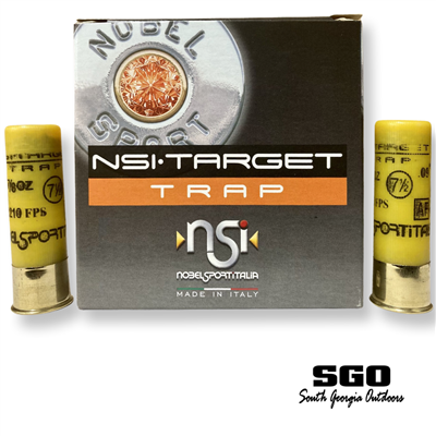 NOBEL SPORT 20GA TARGET TRAP 2 3/4'' #7.5 SHOT 1210 FPS 250 ROUND CASE