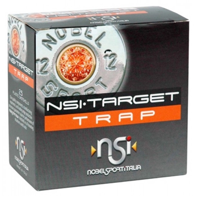 NOBEL SPORT 12 GAUGE TARGET TRAP 2-3/4 1-1/8OZ 2-3/4 DRAM #7.5 SHOT 1145FPS 250 ROUND CASE