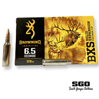 BROWNING 6.5 CREEDMOOR LEAD FREE 120 GRAIN BXS SOLID EXPANSION POLYMER TIP 20 ROUND BOX
