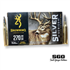 BROWNING SILVER SERIES 270 WIN 150 GR. PLATED SOFT POINT 2850 FPS 20 ROUND BOX