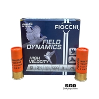 Fiocchi Field Dynamics High Velocity 12 Ga. 2 3/4'' 1 1/4 oz. 1330 FPS #9 Shot 250 Round Case