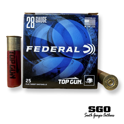 Federal Top Gun 28 Gauge 2 3/4'' 1330 FPS 3/4 oz. # 7.5 Shot 250 Round Case