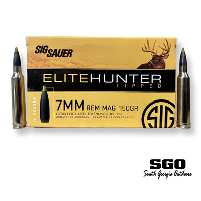 SIG SAUER ELITE HUNTER TIPPED 7MM REM MAG 150 GR 20 ROUND BOX