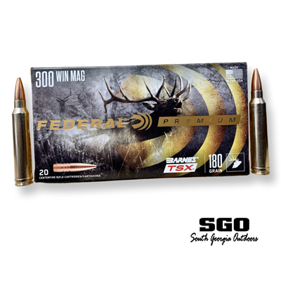 FEDERAL PREMIUM 300 WIN MAG 180GR BARNES TSX 20 ROUNDS