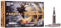 FEDERAL PREMIUM 308 WIN 175 GR. TERMINAL ASCENT  2600 FPS 20 ROUND BOX