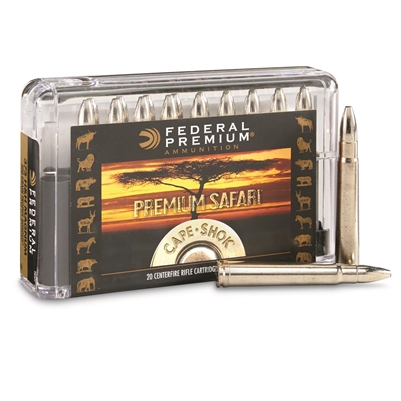 FEDERAL PREMIUM SAFARI 375 H&H MAGNUM 300 GR TROPHY BONDED BEAR CLAW 20 ROUND BOX