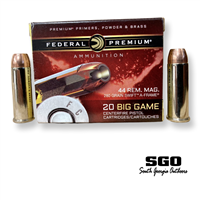 FEDERAL PREMIUM BIG GAME 44 REM MAG 280 GRAIN SWIFT A-FRAME 1170 FPS 20 ROUND BOX