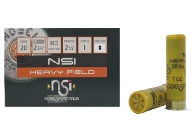 NOBEL SPORT 20 GA HEAVY FIELD 1OZ #8 1165 FPS 30,000 ROUNDS