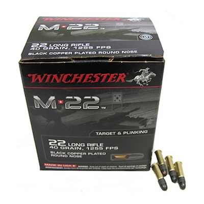 WINCHESTER M22 22LR 500 RNDS 40GR BLACK CP RN *NO LIMITS*