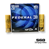 FEDERAL TOP GUN 20 GA. 2 3/4 IN. 1210 FPS 2 1/2 DRAM EQ. 7/8 OZ. #8 SHOT 250 ROUND CASE