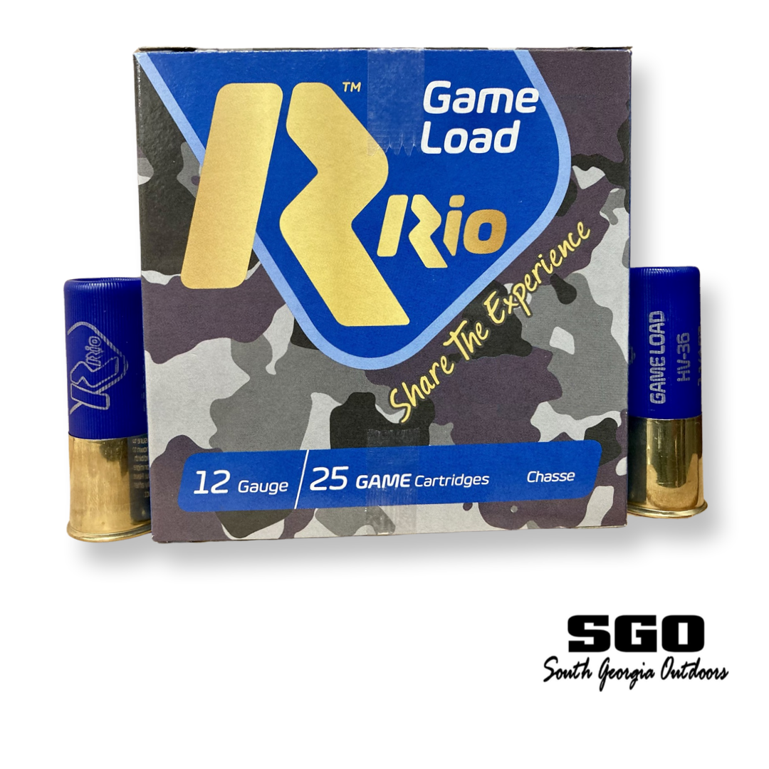 RIO Game Load High Velocity 12 Gauge 1 1/4 OZ. 1330 FPS 3-3/4 DRAM 2-3/4  #7.5 Shot 1 1/4 OZ. 1330 FPS HIGH BRASS 250 Rounds