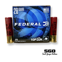 FEDERAL TOP GUN 28 GA. 2 3/4'' 1330 FPS MAX DRAM 3/4 OZ. # 8 SHOT 250 ROUND CASE