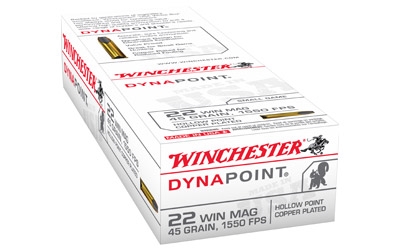 Winchester DYNAPOINT 22 WIN MAG WMR 45GR 1550 FPS 50 RND BOX