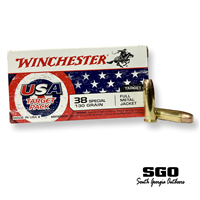WINCHESTER 38 SPECIAL USA TARGET 130 GR FMJ 50 ROUND BOX