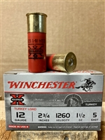 WINCHESTER SUPER-X TURKEY LOAD 12 GAUGE 2 3/4" 1260 FPS 1 1/2 OZ #5 SHOT 10 ROUND BOX