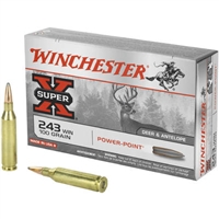 Winchester SUPER X 243 WIN 100 GR POWER POINT 20 ROUNDS