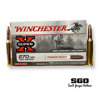 WINCHESTER SUPER-X 270 WIN 150 GR. POWERPOINT 20 ROUND BOX