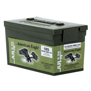 FEDERAL 5.56 XM855 62GR FMJ GREEN TIP AMERICAN EAGLE MINI CAN 120 RNDS