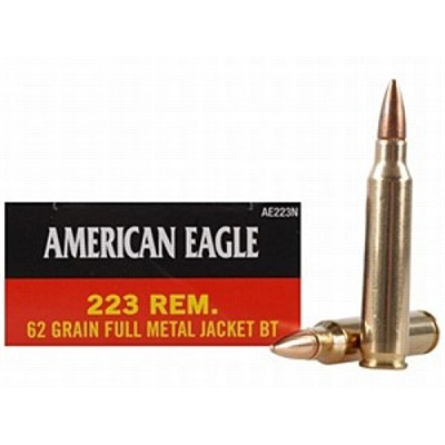 Federal American Eagle 62gr FMJ BT 20 RND BOX