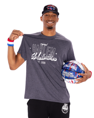 Limited Edition - Harlem Globetrotters Grey Tee by Hoop Culture