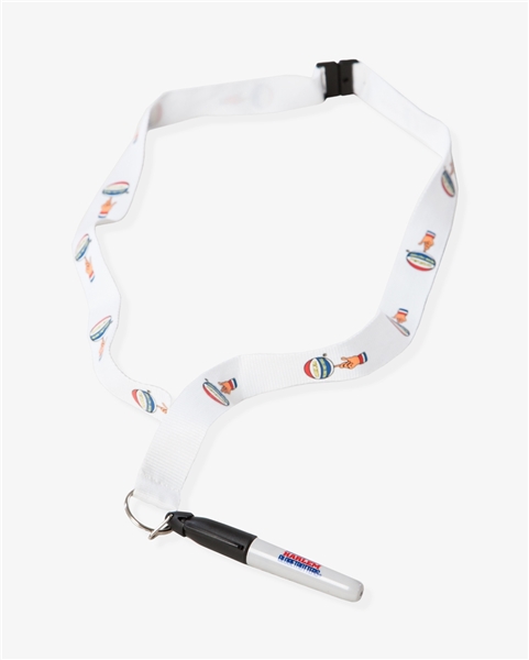 Harlem Globetrotter Lanyard with Autograph Marker