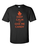 Keep Calm And Give Me Candy Halloween Men's T-Shirt (526)