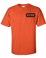 Johnny Cash Folsom Prison Front & Back Men's T-Shirt (871)